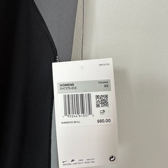 Nike Womens One Dri-Fit Mid Rise Training Leggings Colorblock - Picture 5 of 5